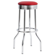 Load image into Gallery viewer, Retro - Upholstered Metal Swivel Bar Stool (Set of 2)