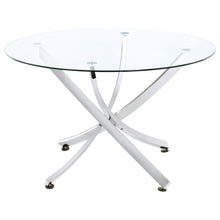 Load image into Gallery viewer, Beckham - Round Glass Top Dining Table