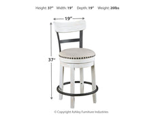 Load image into Gallery viewer, Valebeck - Full Back Swivel Stool