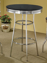 Load image into Gallery viewer, Retro - Round 30&quot; 1950&#39;s Bistro Pub Height Bar Table