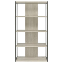 Load image into Gallery viewer, Loomis - 72&quot; 4-Shelf Bookshelf - Whitewashed Gray