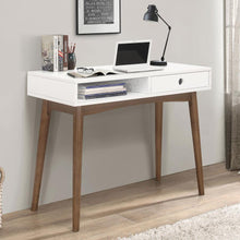Load image into Gallery viewer, Bradenton - 1-Drawer Wood Writing Desk - White
