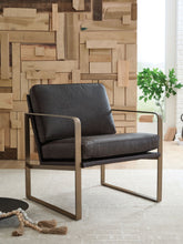 Load image into Gallery viewer, Bradett - Dark Brown / Gold Finish - Accent Chair