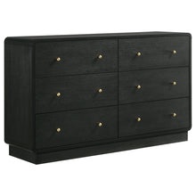 Load image into Gallery viewer, Cavelle - 6-Drawer Dresser Cabinet - Black