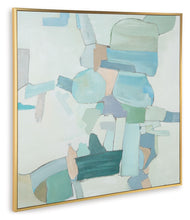 Load image into Gallery viewer, Wynburn - White / Blue / Green - Wall Art