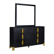 Load image into Gallery viewer, Empire - Dresser &amp; Mirror - Black