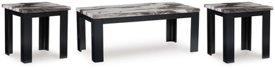 Jazmore - Dark Brown - Occasional Table Set (Set of 3)