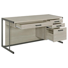 Load image into Gallery viewer, Loomis - 4-Drawer Computer Desk - Whitewashed Gray