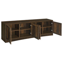 Load image into Gallery viewer, Laughlin - 4 Door Engineered Wood TV Stand - Dark Pine