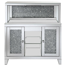 Load image into Gallery viewer, Yvaine - 2-Door Mirrored Acrylic Home Bar Wine Cabinet - Silver