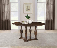 Load image into Gallery viewer, Landon - Round Wood Pedestal Dining Table - Rich Brown