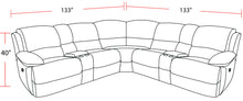 Load image into Gallery viewer, Gladiator - 6 Piece Modular Power Reclining Sectional