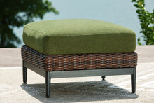 Load image into Gallery viewer, Horizon Hall - Brown / Green - Ottoman With Cushion