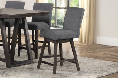 High Line - Swivel Counter Chair (Set of 2) - Gray