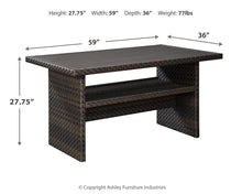 Load image into Gallery viewer, Easy Isle - Dark Brown / Beige - RECT Multi-Use Table