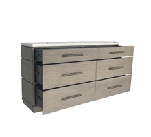 Load image into Gallery viewer, Pure Modern Bedroom - 6 Drawer Dresser And Mirror - Moonstone
