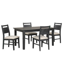 Load image into Gallery viewer, Sable Crest - 5 Piece Set (Rectangle Dining Table &amp; 4 Chairs) - Black