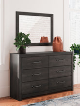 Load image into Gallery viewer, Hollivern - Dark Gray - Dresser And Mirror