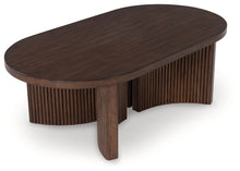 Load image into Gallery viewer, Korestone - Dark Brown - Oval Cocktail Table