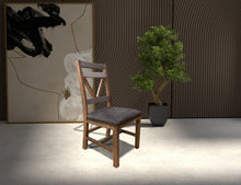 Load image into Gallery viewer, Loft Brown - Upholstered Seat Wooden Chair (Set of 2) - Two Tone Gray / Brown