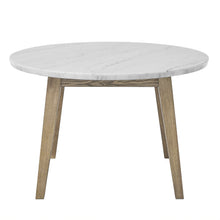 Load image into Gallery viewer, Vida - Marble Top Round Dining Table - White