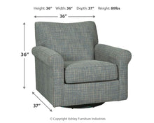 Load image into Gallery viewer, Renley - Ash - Swivel Glider Accent Chair