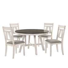 Load image into Gallery viewer, Maisie - Round Table - White / Brown