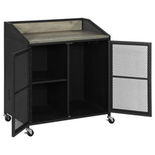 Load image into Gallery viewer, Arlette - 2 Door Mobile Home Bar Wine Cabinet - Sandy Black