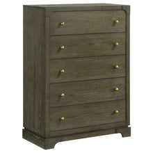 Load image into Gallery viewer, Gran Park - 5-Drawer Bedroom Chest Of Drawers - Dark Cocoa