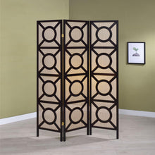 Load image into Gallery viewer, Vulcan - 3 Panel Room Divider Folding Shoji Screen - Cappuccino