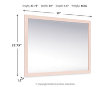 Load image into Gallery viewer, Wistenpine - Blush - Bedroom Mirror