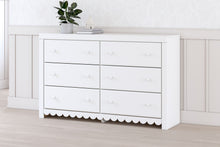 Load image into Gallery viewer, Mollviney - White - Six Drawer Dresser