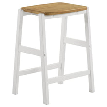 Load image into Gallery viewer, Edgeworth - Wood Backless Counter Stool (Set of 2) - White