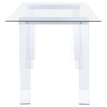 Load image into Gallery viewer, Amaturo - Glass Top Acrylic Writing Desk - Clear