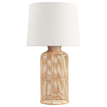 Load image into Gallery viewer, Nairobi - Empire Shade Handwoven Rattan Table Lamp - Natural