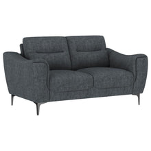 Load image into Gallery viewer, Nolan - Upholstered Sloped Track Arm Loveseat - Charcoal