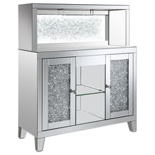 Load image into Gallery viewer, Yvaine - 2-Door Mirrored Acrylic Home Bar Wine Cabinet - Silver