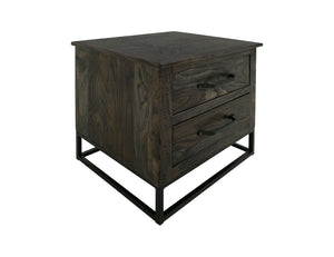 Dark Teak - Nightstand - Oil Black