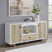 Load image into Gallery viewer, Dalton - 2 Door Storage Credenza - White And Distressed Pine