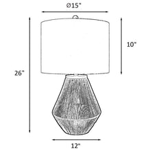 Load image into Gallery viewer, Pryor - Drum Shade Handwoven Rope Table Lamp - Natural