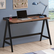 Load image into Gallery viewer, Raul - Writing Desk With USB Ports - Walnut And Black