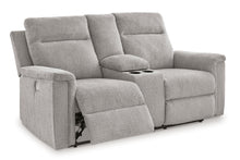 Load image into Gallery viewer, Barnsana - Dbl Power Reclining Loveseat With Console