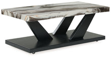 Load image into Gallery viewer, Cendill - Dark Brown / White / Black - Occasional Table Set (Set of 3)