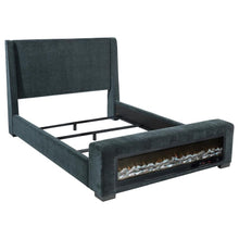Load image into Gallery viewer, Preston - Upholstered Audio Flame Visualizer Bed