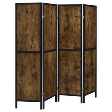 Load image into Gallery viewer, Deepika - 4-Panel Room Divider Folding Screen - Rustic Nutmeg