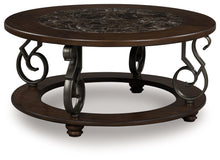Load image into Gallery viewer, Frallyn - Dark Brown - Round Cocktail Table