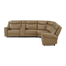 Load image into Gallery viewer, Momentum - 6 Piece Modular Power Reclining Sectional with Power Adjustable Headrests - Cashew