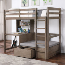 Load image into Gallery viewer, Callistus - Twin Workstation Loft Bed - Warm Gray