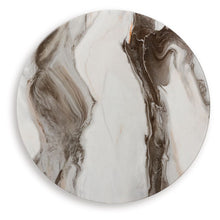 Load image into Gallery viewer, Jazmore - Brown / Brass Finish - Round End Table