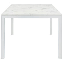 Load image into Gallery viewer, Athena - Rectangular Faux Marble Dining Table - Chrome